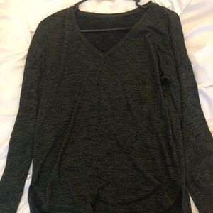 high-low long sleeve shirt